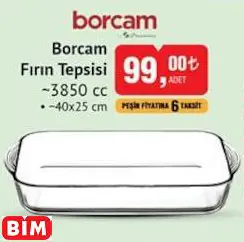 BORCAM BY PAŞABAHÇE BORCAM  FIRIN TEPSİSİ
